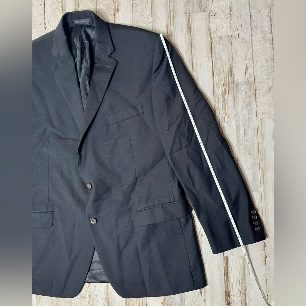 Lauren Ralph Lauren Blazer Jacket Men's 44R Black Classic Solid - Picture 2 of 11